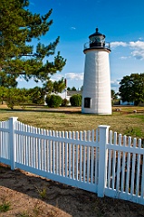 Newburyport Harbor Light Tower By Picket Fence